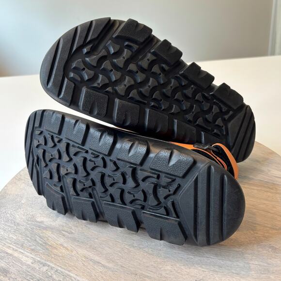 Birkenstock Tatacoa Adventure Sandals Orange Black Rugged Trail Size L9 M7 - Picture 11 of 11